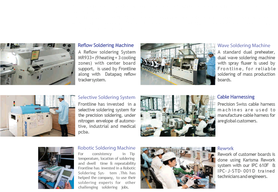 Soldering equipment and processes