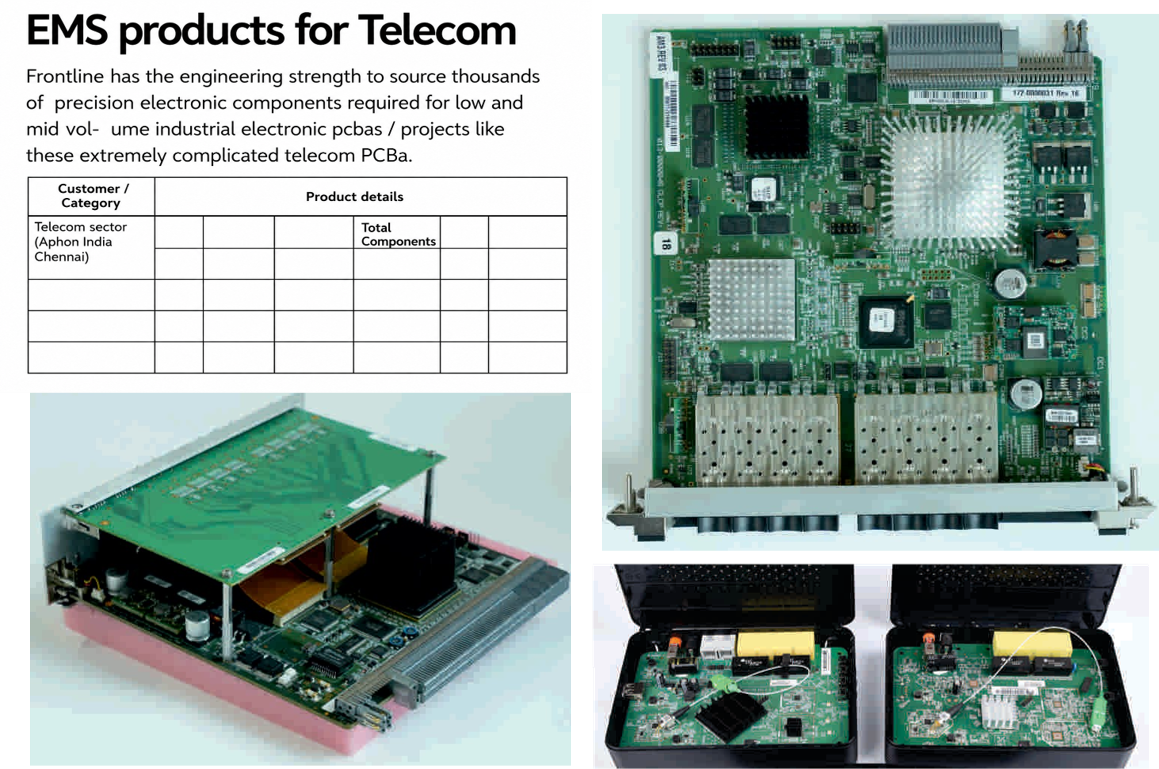EMS products for telecom electronics